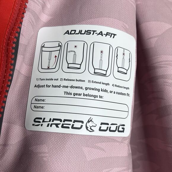 Shred Dog  Mt Rose Ski Resort  Orange Hardshell Ski Snowboard Jacket Youth Sz 14 - Picture 9 of 11